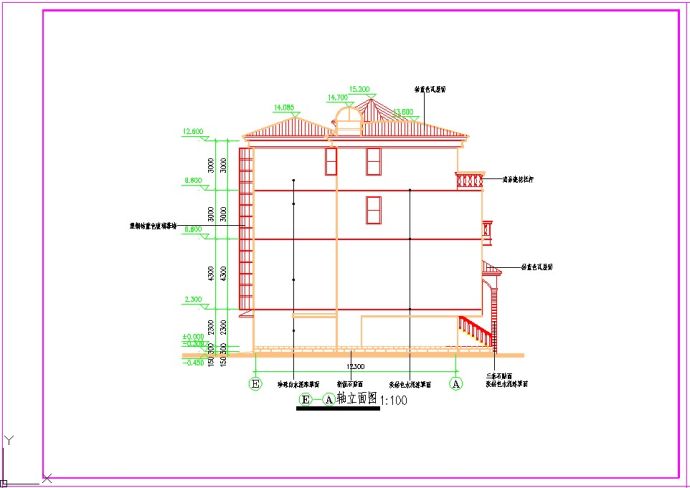 别墅建筑cad参考图_图1