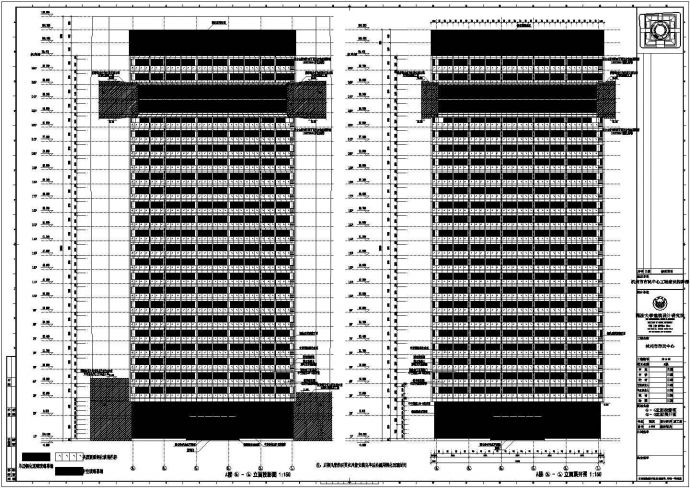 [施工图][浙江]某市市民中心楼房建筑施工图cad（56个文件夹）_图1