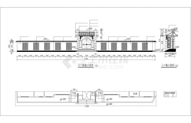 [福建]中式风格多层四合院建筑方案（含效果图）塔式（一梯4户以下）-图二