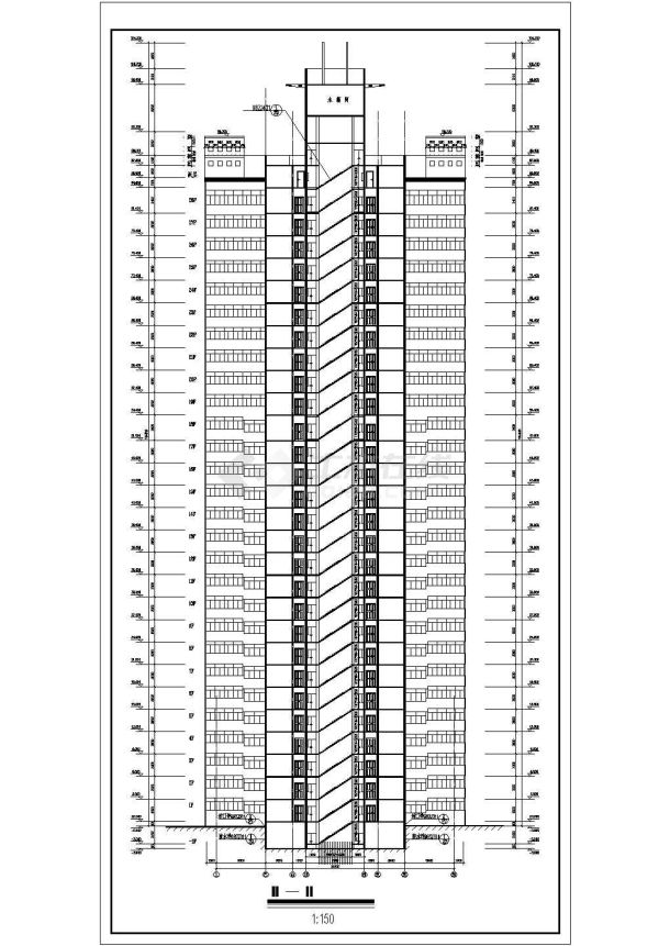 28层剪力墙结构商住楼全套建筑施工图-图二