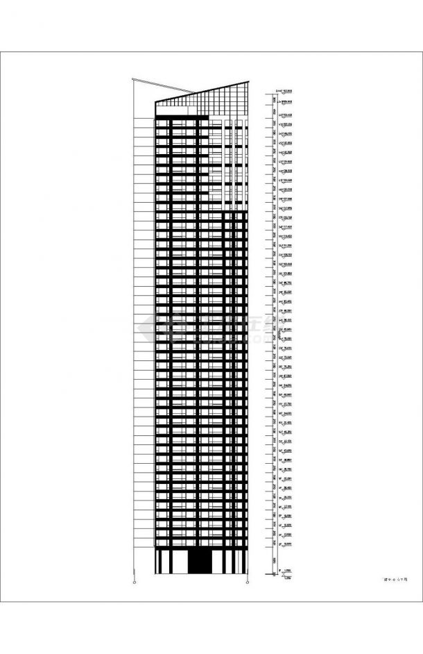 [深圳市]某现代城商业综合体-48层住宅建筑设计屯-图一