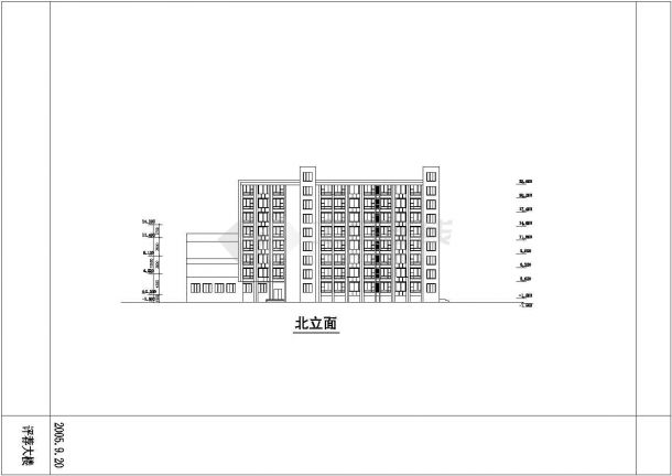 【浙江】某人才公寓楼建筑设计施工图-图二