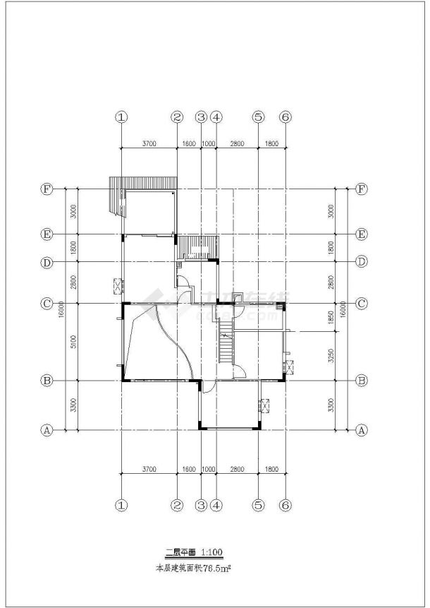 [方案]某三层度假别墅建筑扩初图（250平方米）-图一