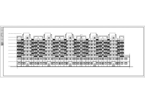 [河南]某现代风格8488.60平米8层宜居经济适用房小区（1号楼）建筑施工图-图二