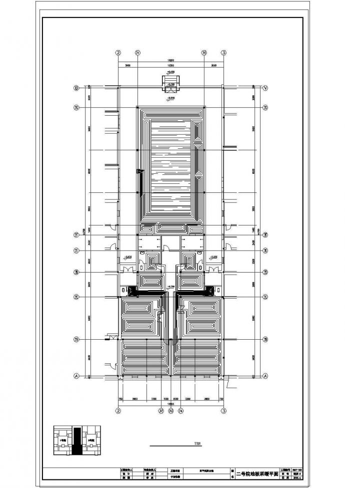 某地大型四合院全套CAD建筑施工图_图1