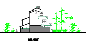 某地小型排式住宅方案设计（共4张）-图二