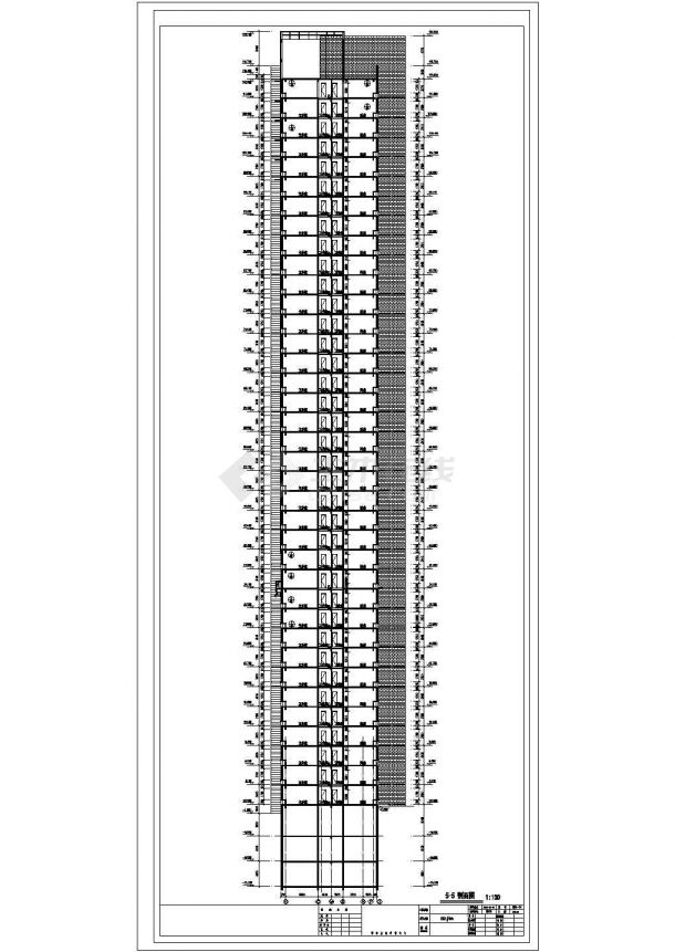[辽宁]某18424.46平米大学旧校区改造工程建筑施工图（地上37层地下3层）框架剪力墙结构-图二