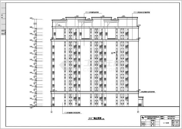 【山东】某12层住宅楼建筑施工图-图二