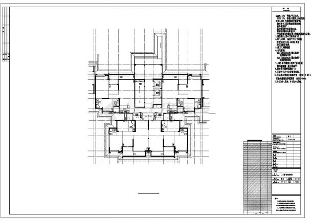 某城市核心区高层住宅小区2号楼建筑施工图(含节能设计)-图一