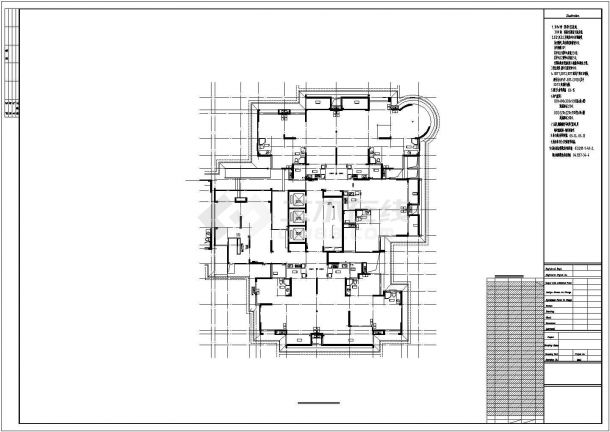 [四川]某城市核心区20833.00平米33层框架剪力墙结构住宅小区3号楼建筑施工图(含节能设计)-图一