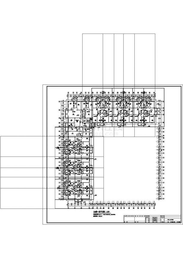 [最新整理]某六层塔式住宅建筑设计图（共7张）-图一