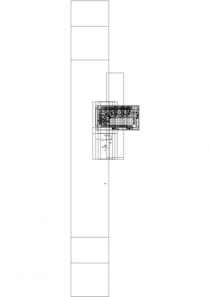 比较精美的六层塔式住宅建筑CAD图（（初设图））_图1