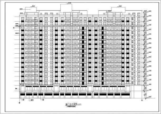 [湖北]某十八层住宅楼建筑施工套图（含节能设计说明及勘察报告）-图一