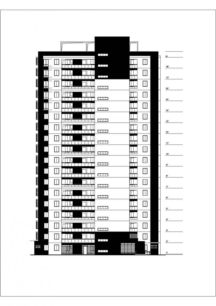 [温州]某6828.34平米18层经济适用房6、7、8号楼建筑施工图_图1