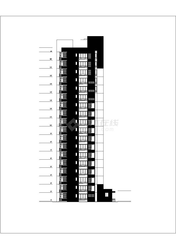 [温州]某6828.34平米18层经济适用房6、7、8号楼建筑施工图-图二