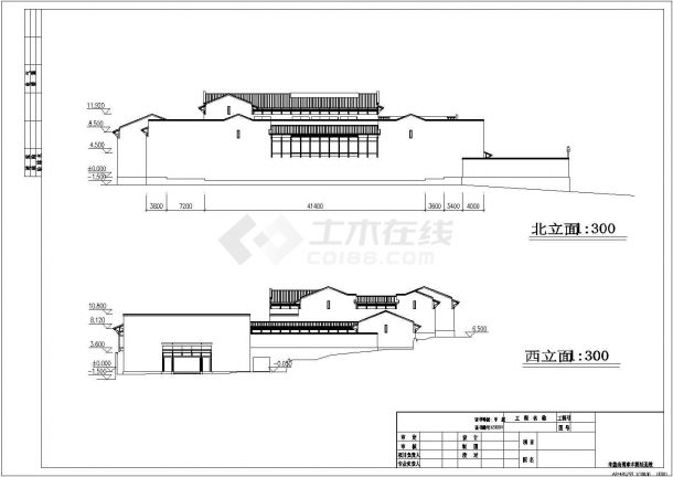 【杭州】中式现代风格历史博物馆建筑方案图-图一