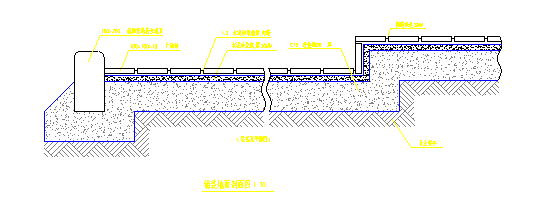 某地小型区广场砖铺装地面施工详图