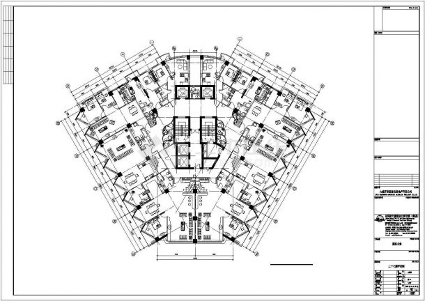 某83132.2平米现代小区住宅建筑方案设计（含效果图及户型平面）-图二