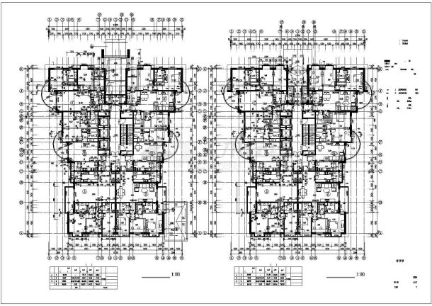 某框架结构28层住宅建筑施工图（知名设计院设计）-图一