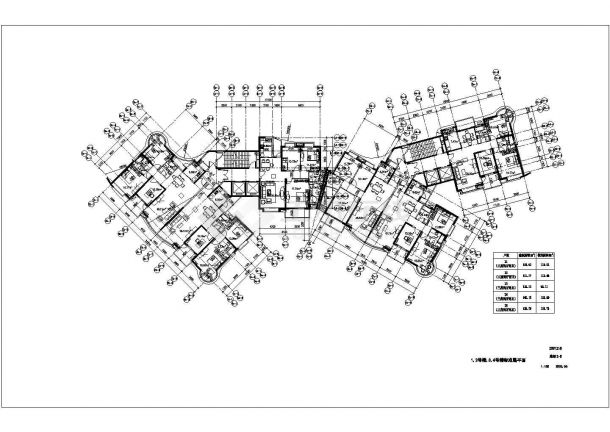 [青岛]某107771.5平米住宅小区住宅楼群（4栋）建筑设计施工图-图二