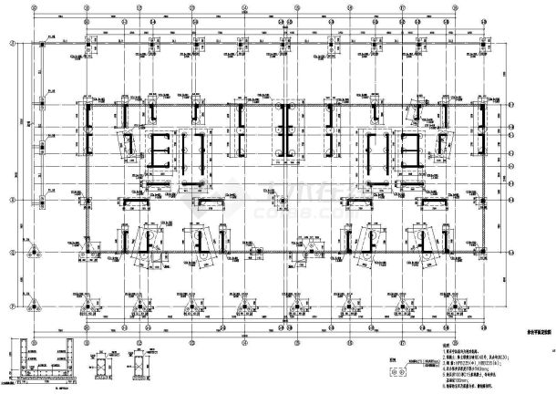 某小区18层现代风格住宅建筑施工套图-图二