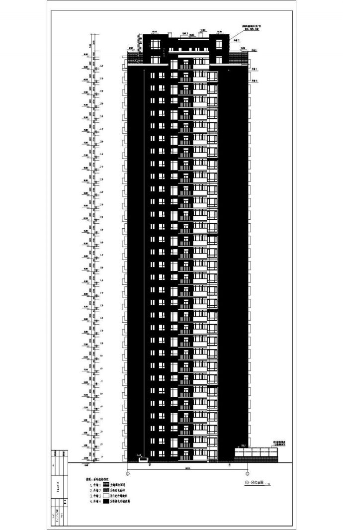 [西安]某小区18022平米32层高层剪力墙结构住宅建筑施工图（9号楼、10号楼）_图1