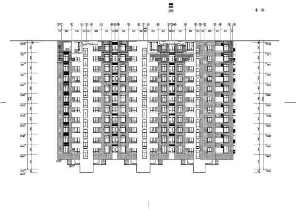 某地小高层住宅楼建筑图（共8张）-图一