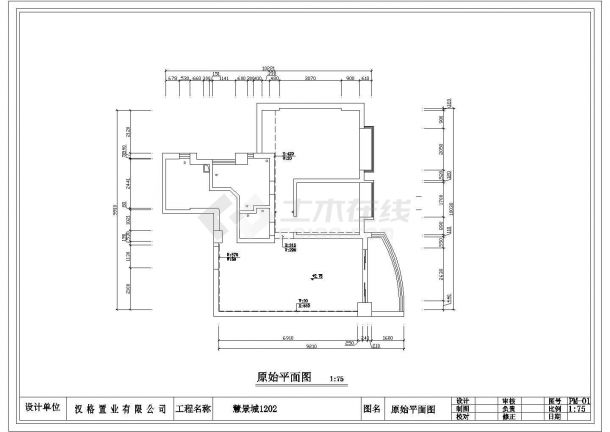 【厦门市】某地区汇景诚cad施工图-图一