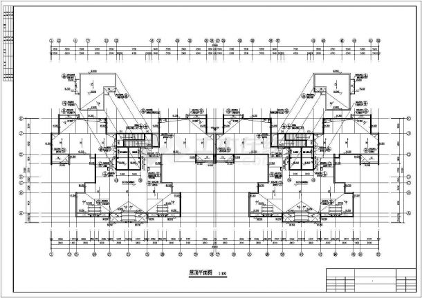 [武汉]某上城2号楼25372平米三十层塔式住宅楼建筑施工图（一梯四户）-图一