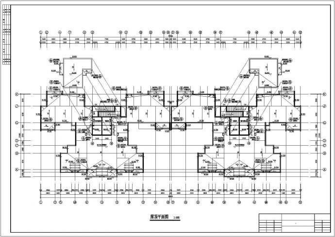 [武汉]某上城2号楼25372平米三十层塔式住宅楼建筑施工图（一梯四户）_图1