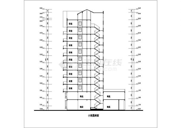 [安徽]广场北路某院校职工住宅区规划及建筑方案设计文本（含CAD图）-图一