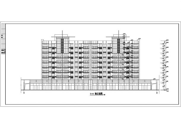 [温州]某7959平米十层住宅建筑施工图-6号楼-图二