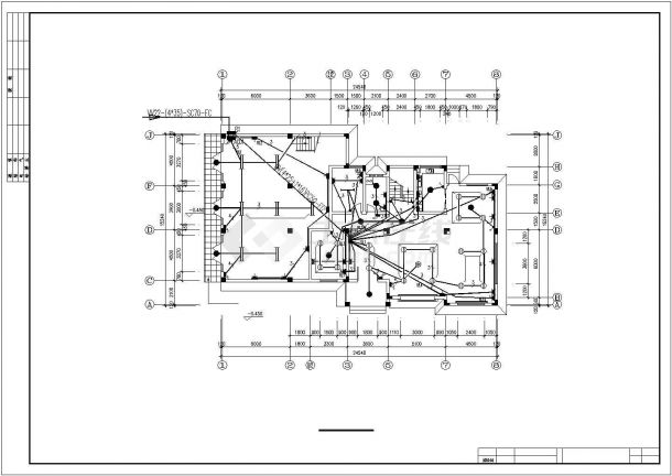[陕西]某四层别墅建筑设计施工套图(带节能设计）-图二