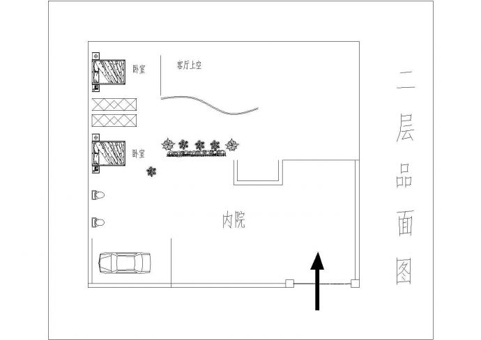 比较简单的某二层农村住宅设计方案图(含渲染图)_图1