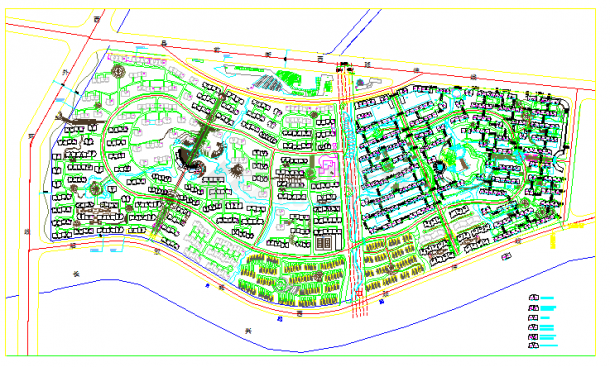 【江苏省】某地区大型住宅社区规划平面图纸-图一