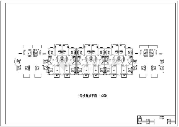 经典实用的六层住宅建筑CAD图-图二