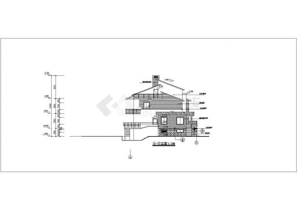 [施工图非常完美的某别墅建筑施工图（各专业）-图一