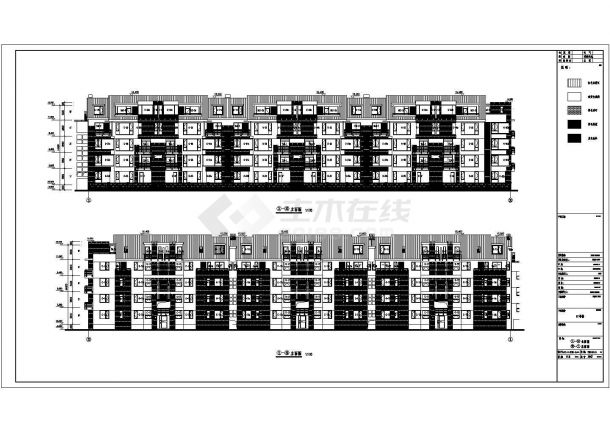 [南昌]某地五层住宅楼建筑CAD图（初设图）-图一