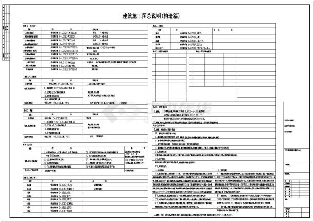 [贵州]某仿古元素的框架结构32331.07㎡四层商住楼建筑施工图-图一