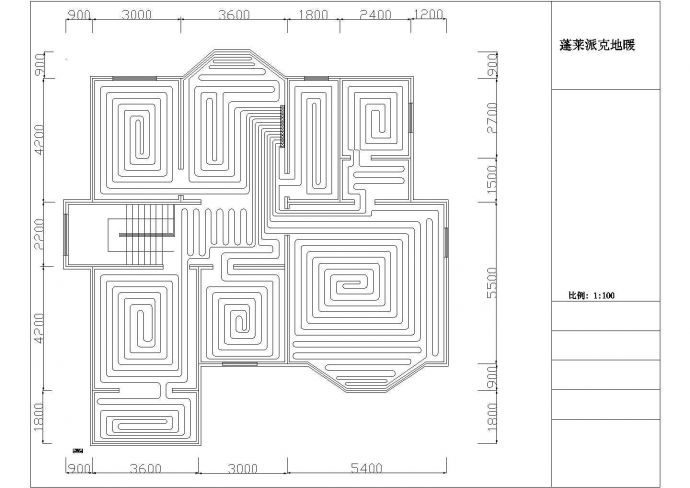 某地区某车库建筑设计施工平面图纸_图1