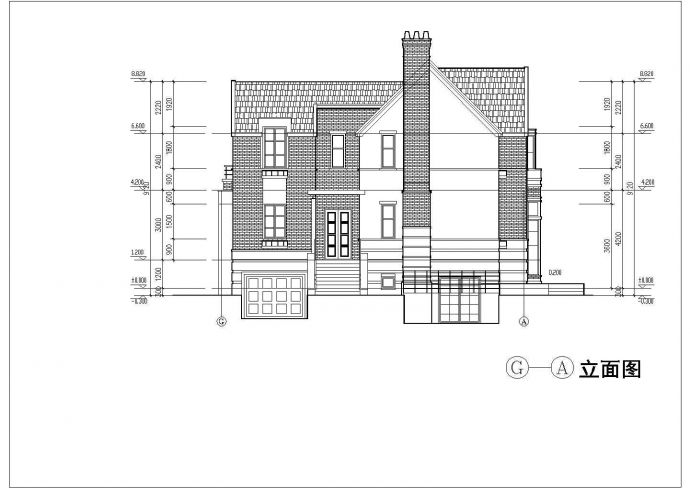 某地二层独立别墅建筑CAD图_图1