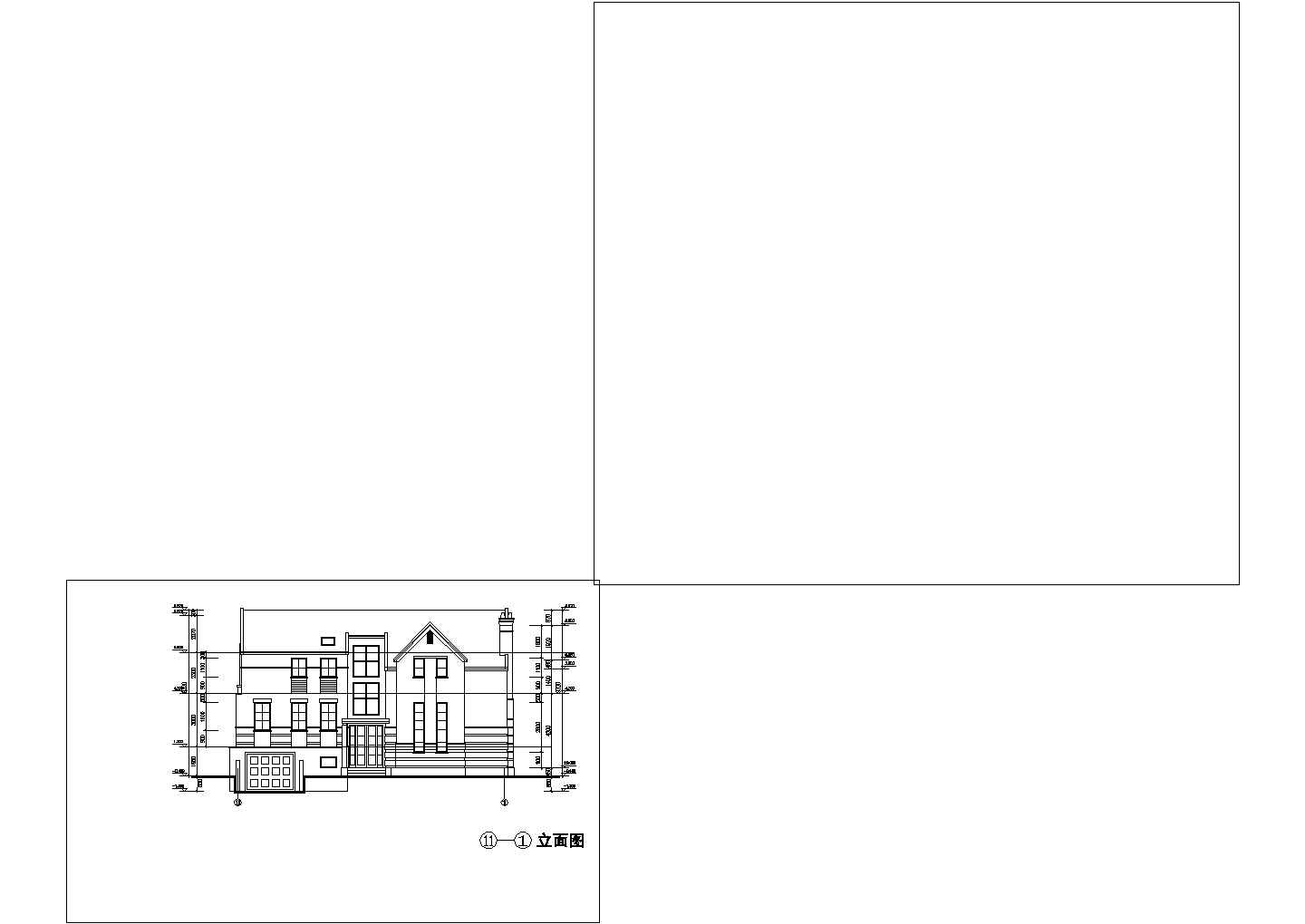 某地二层欧式独立别墅建筑设计图