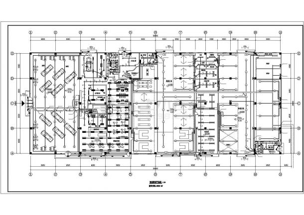 某大型汽车销售店电气照明建设施工图-图一