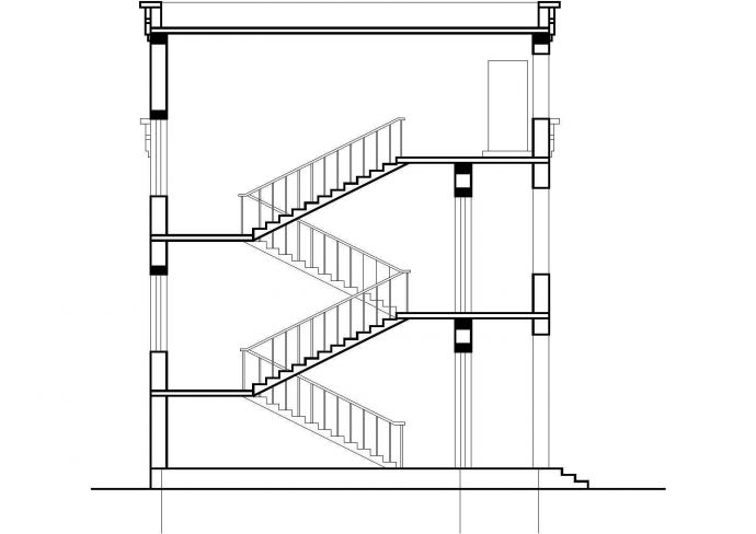 某二层砖混结构办公楼建筑CAD设计图（高10.2米）_图1