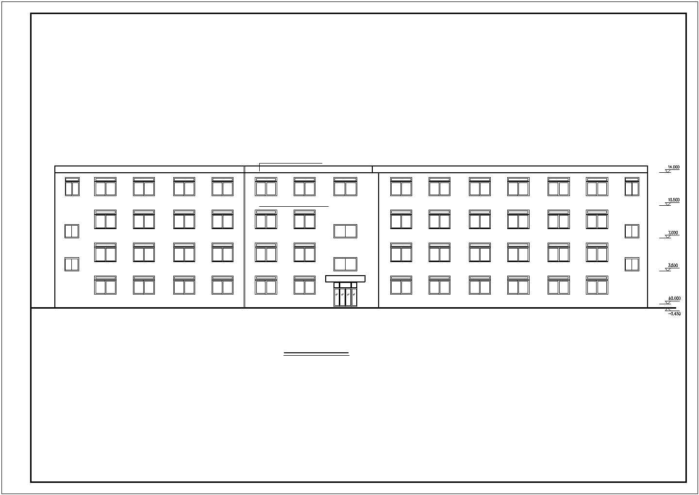 某地区小学教学楼建CAD施工设计图