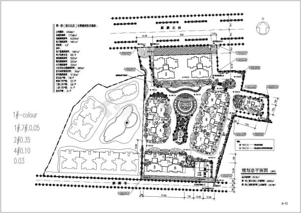 某地原文化宫高层居住小区全部建筑图纸-图一