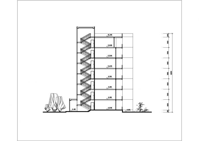 某跃层式住宅楼户型平面图（全套）_图1