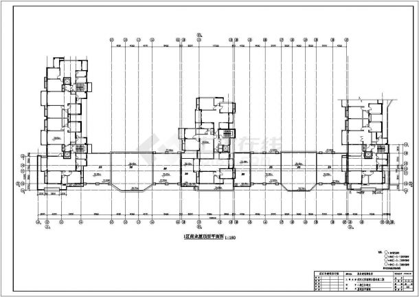 [武汉]某公园小区建筑群建筑CAD图-图二