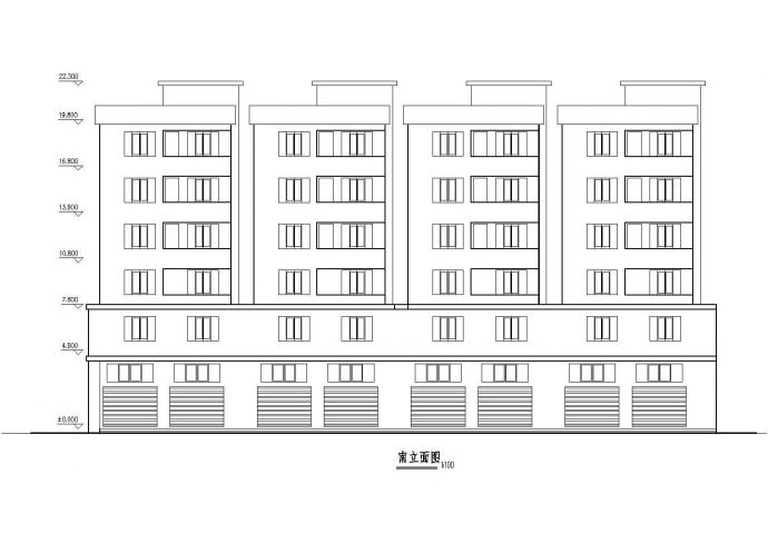 某地住宅楼全套建筑设计施工平面图_图1