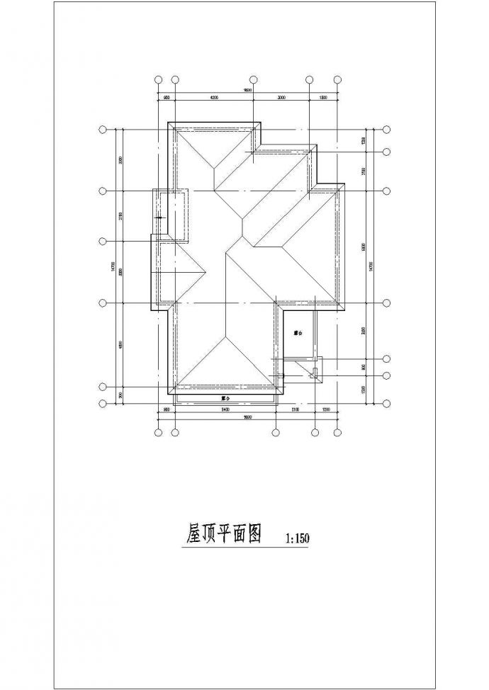 [京郊]比较实用的二层别墅建筑CAD图_图1